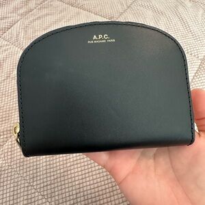 A.P.C. Black Leather Wallet